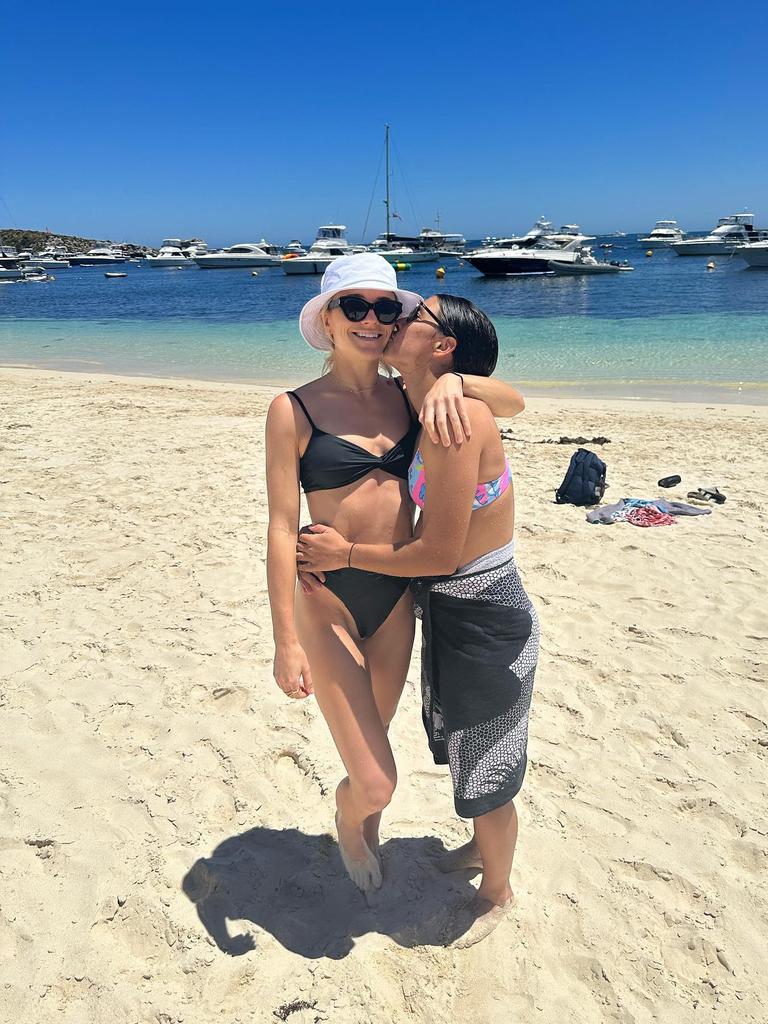 Sam Kerr has made sure to take time out of her busy schedule to enjoy trips overseas with friends and her partner.