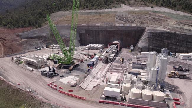 Snowy Hydro 2.0 project under construction. Picture Webuild.