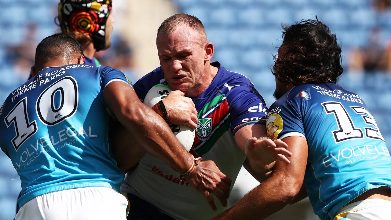 Matt Lodge will spearhead the Warriors’ pack against his former club, the Broncos, this weekend. Picture: NRL Photos