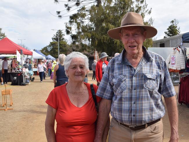 Luitha and Ossie Pike at the Potter's Craft Market for Jumpers and Jazz in July.