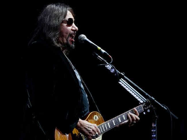 Ace Frehley performs at Brisbane Entertainment Centre. Picture: Mark Calleja/AAP