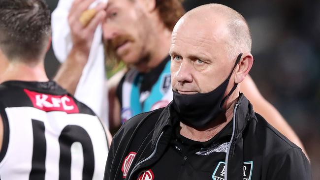 Ken Hinkley has now coached the Power to three losing preliminary finals.