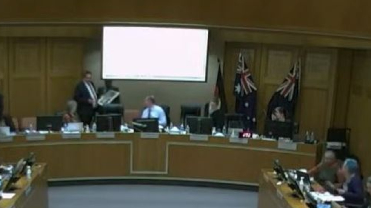 Inner West councillors removed a picture of the Queen at Tuesday’s meeting.