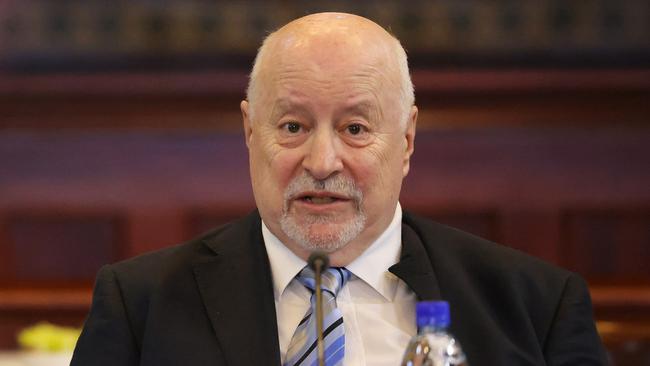 ADELAIDE, AUSTRALIA - NewsWire Photos July 29 2022: Professor Adrian Esterman, Professor of Biostatics at UniSA  is seen during the hearing by the parliamentary oversight Committee over COVID-19 Directions at Parliament House in Adelaide. NCA NewsWire / David Mariuz