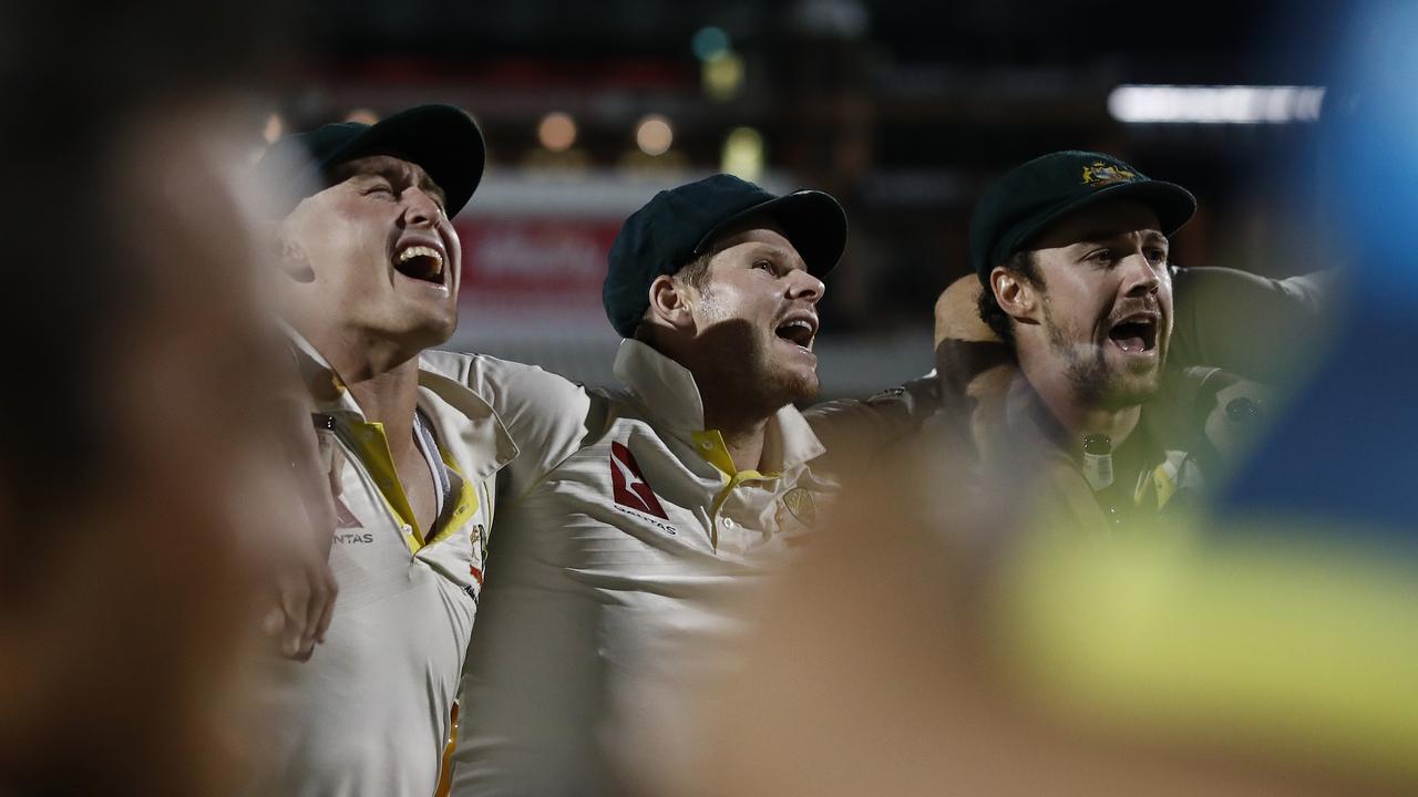 Labuschagne was in good voice during post-match festivities in Manchester.