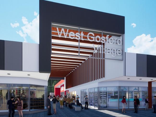 Artists impression of the nearly completed West Gosford Village.