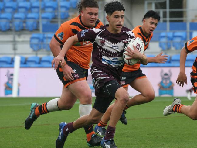 Burleigh young gun Shadi Chami, pictured playing with Tweed, is key to the Bears making a big chase for the Cyril Connell Cup. Picture: Mike Batterham