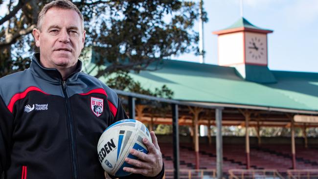 Portraits of Bears CEO Greg Florimo taken at Noth Sydney Oval on 4th July 2018. The Bears still harbour hopes of getting back into the NRL and this is for feature on North Sydney rugby league club ahead of State Cup heritage round against Newtown. (AAP Image / Julian Andrews).