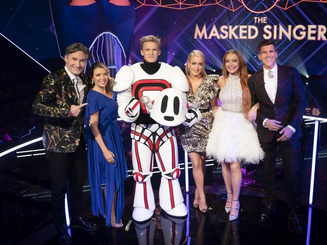 Cody Simpson wins The Masked Singer Australia. Picture: Ten