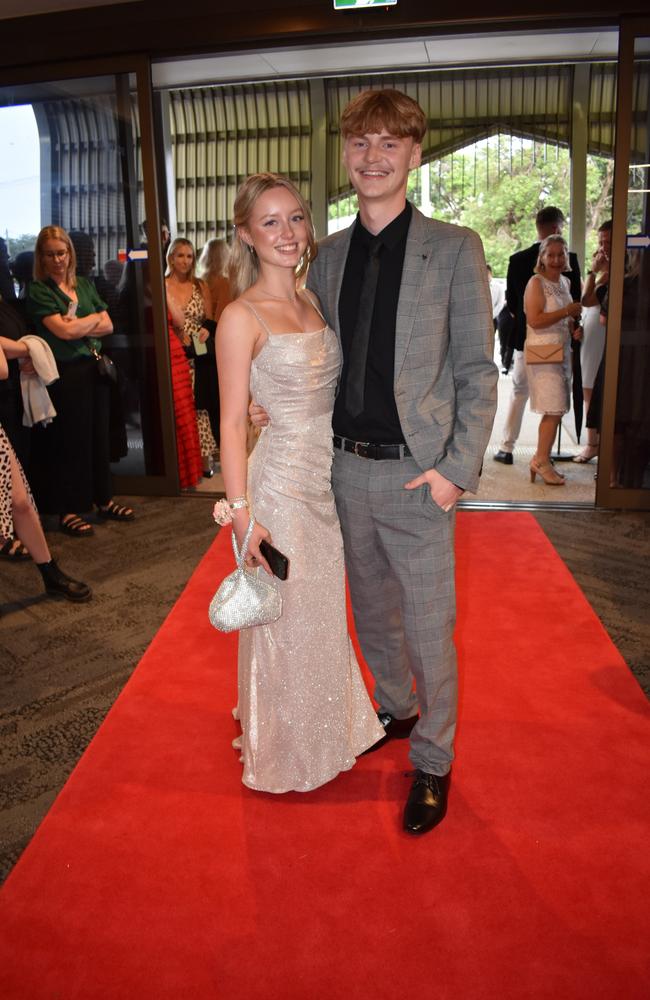 Anna D'Arcy and Lachy Rogers at the Suncoast Christian College formal 2024.