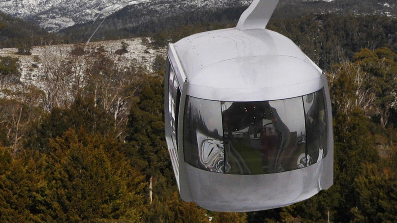 Artist impressions of Cradle Mountain Master Plan- the proposed cable car. Picture: Cumulus Studio