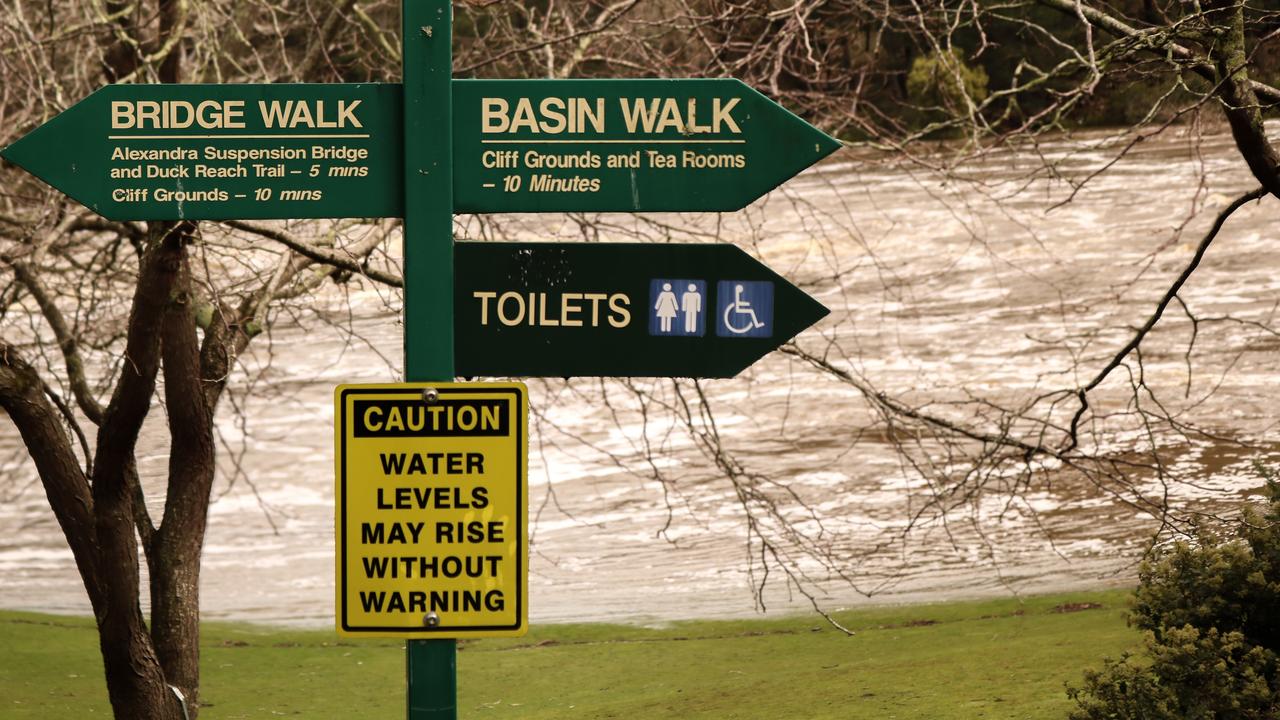 Launceston Gorge during Tasmania's severe weather event, September 2, 2024. Picture: Stephanie Dalton