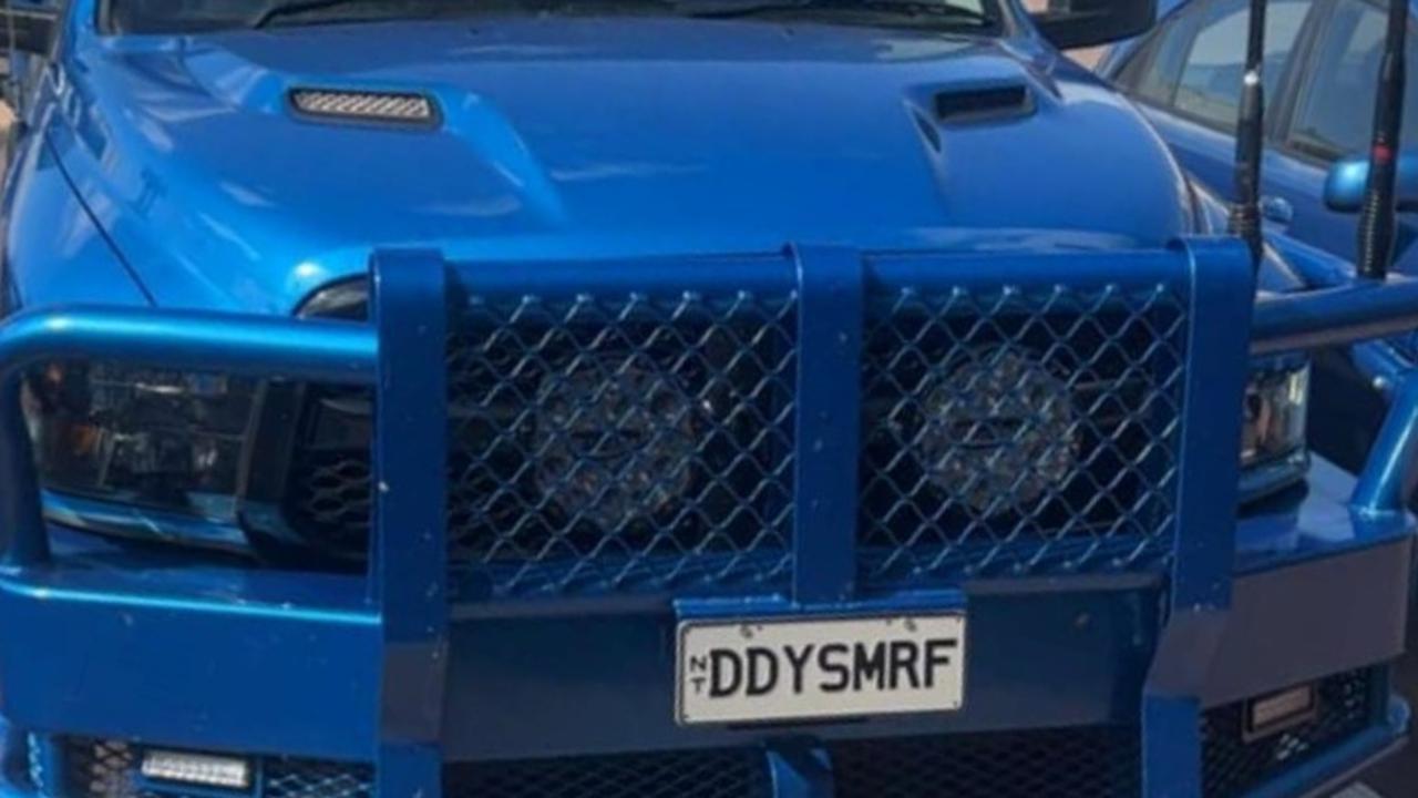 NT funny number plate, DDYSMRF. Picture: Facebook / Nevarda Howe