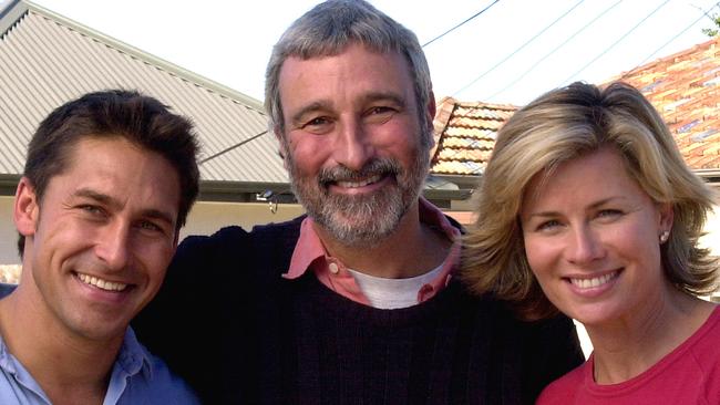 Jamie Durie, Don Burke and Deborah Hutton as co-hosts of Renovation Rescue back in 2003. Photo: Supplied