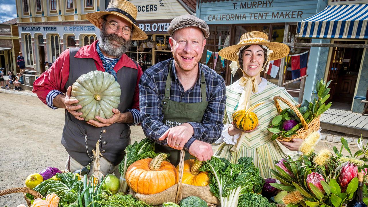 Ballarat Heritage Harvest Festival is back for a third year with MasterChef favourite Tim Bone hosting a cooking demo alongside chef Darren Purchase and home cook hero Julie Goodwin. Picture: Jake Nowakowski.