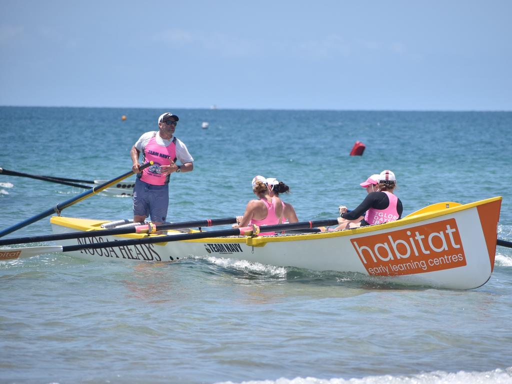 Boat surfing crews at the North Australian Championships for Surf Life Saving in Mackay, October 30, 2021. Picture: Matthew Forrest