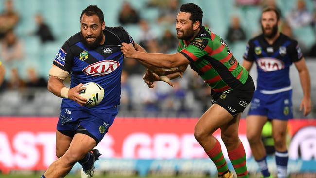 Sam Kasiano was devastating at his best. Picture: Dean Lewins