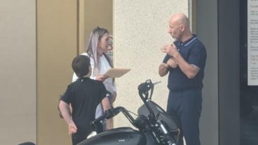 Sarah Phillips with family friend Lee Ranger outside the Mildura Magistrates’ Court where he helped her convince a magistrate to save the life of her dog after it attacked two alpacas.