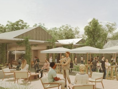 An artist's impression of the proposed $33 million "The Farmhouse" three-restaurant complex to be operated by the Boathouse Group on Myoora Rd, Terrey Hills.