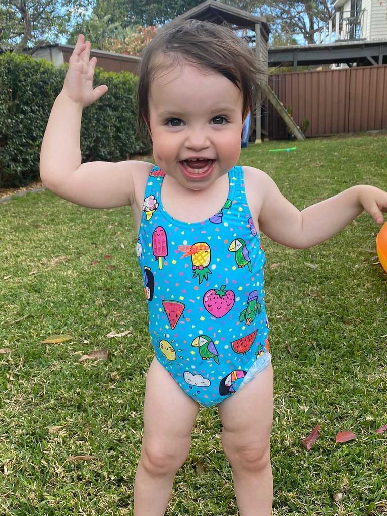 They celebrated their daughter's second birthday in the new home's backyard. Picture: Supplied