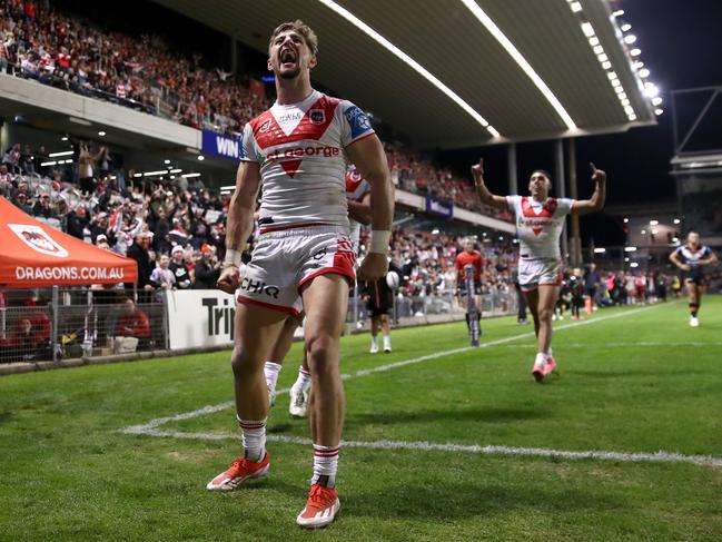 Zac Lomax cracked 150 SuperCoach points in a huge night for the star Dragon. Photo: Jason McCawley/Getty Images