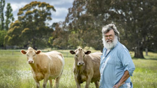 Huntly Barton on his Kyneton property. Picture: Zoe Phillips