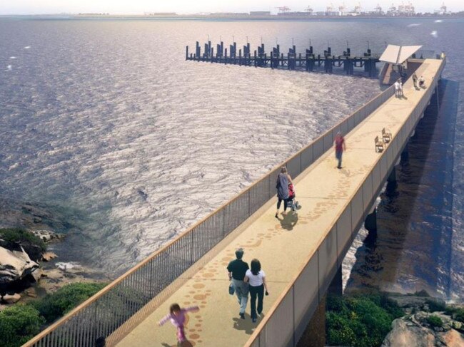 Artist impression of La Perouse wharf.