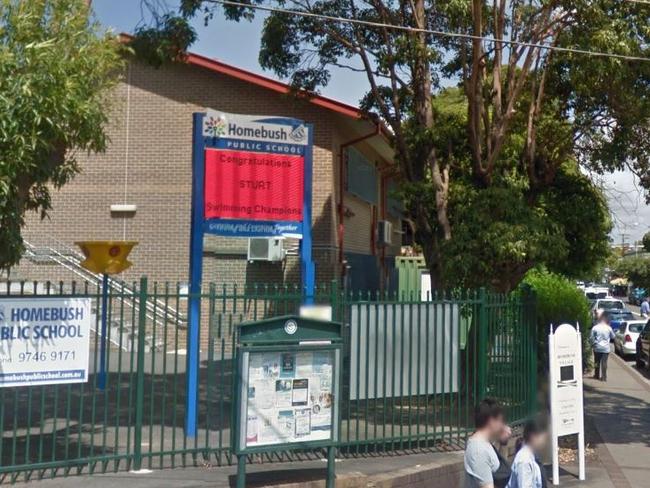 Homebush Public School, where Gollan used to work as a teacher. Picture: Google Maps