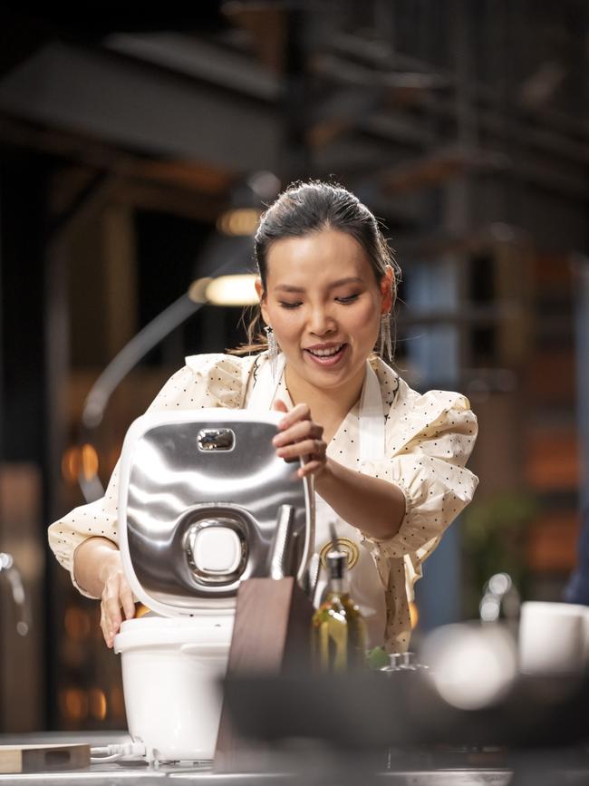 Dami Im in the MasterChef kitchen.