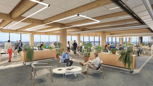 An artist impression of The Bond building at Bella Vista by developers Mulpha Norwest.