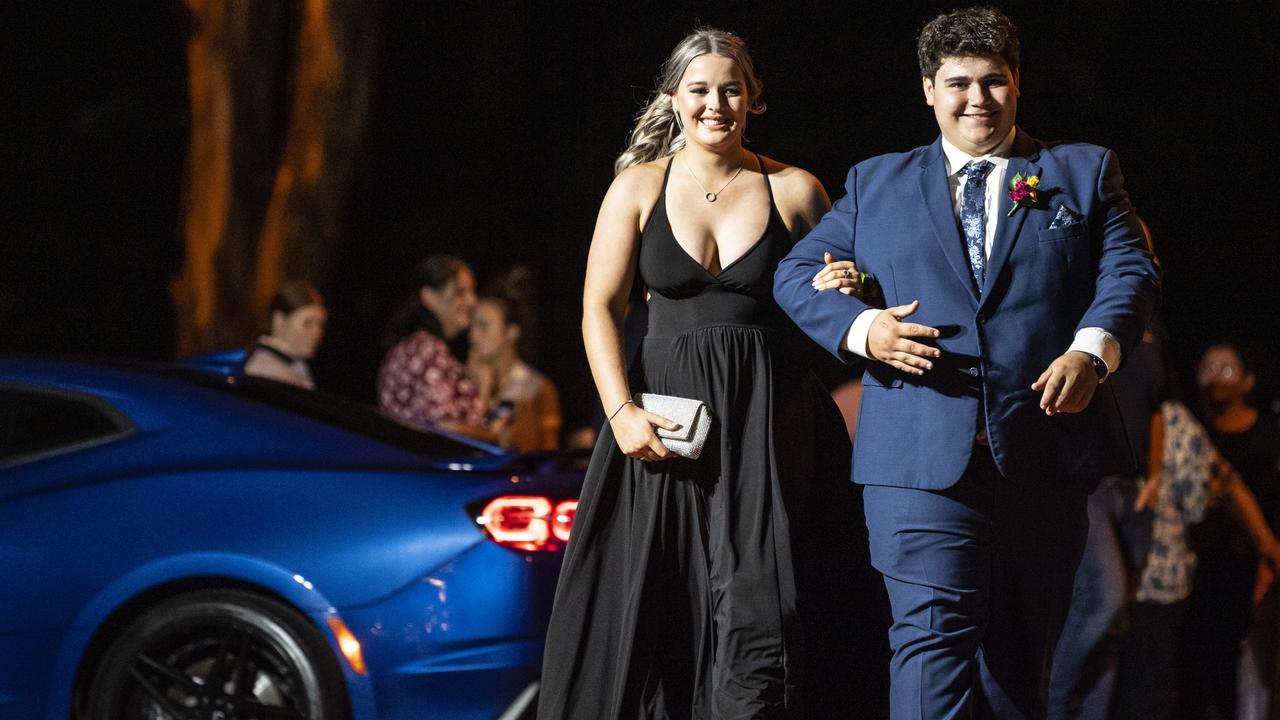 Cody Muscat and partner Olivia Tucky at St Mary's College formal at Picnic Point, Friday, March 24, 2023. Picture: Kevin Farmer