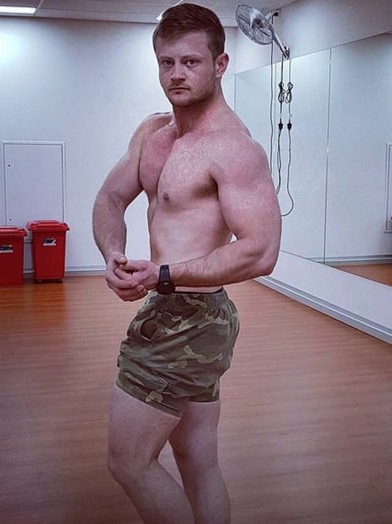 James Bartolo says he’s a former Australian Army soldier and competitive bodybuilder.