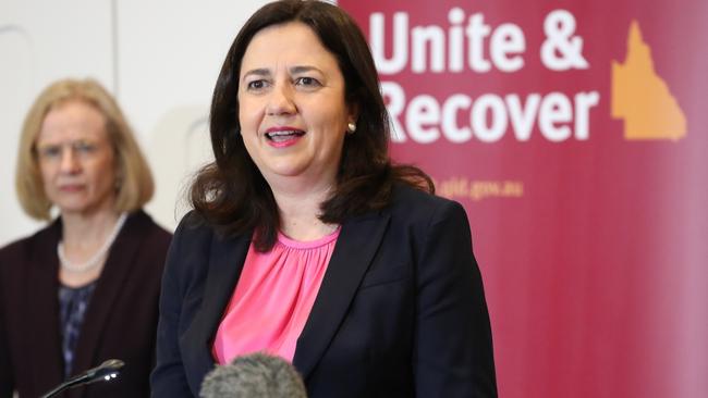 Queensland Premier Annastacia Palaszczuk has accused the federal government of playing border wars with the states. Picture: David Kapernick