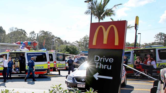 The 29-year-old assaulted the victim at Beenleigh McDonald’s. Picture: Tim Marsden