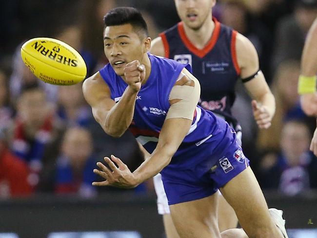 Lin Jong was Footscray’s best in the VFL grand final. Picture: Michael Klein