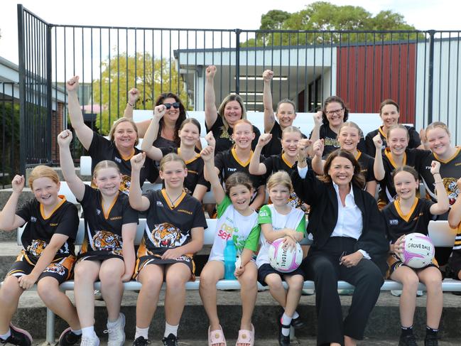 Federal Member for Corangamite, Libby Coker MP, pledged to revamp the Grovedale netball courts.