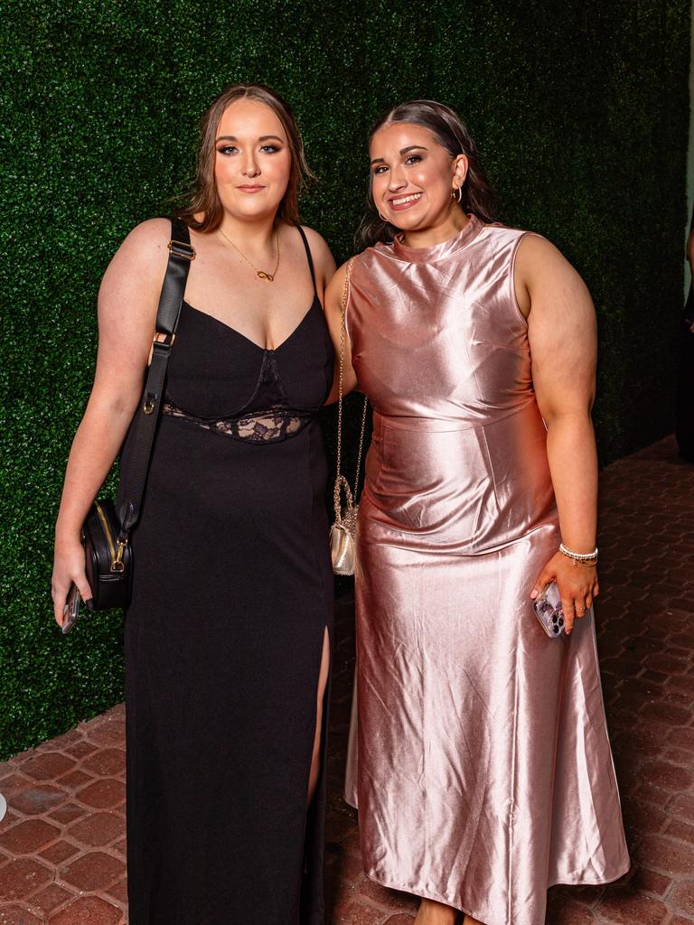 Bianca Russell and Annalise Da Silva Guilford Young College, Leavers Dinner 2023. Picture: Linda Higginson