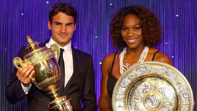 Roger Federer shares a long friendship with Serena Williams. Picture: Getty