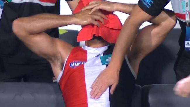 Paddy Ryder during the final siren.
