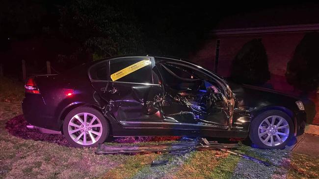 One of the damaged cars in Epping. Picture: Thomastown 3074 Facebook page