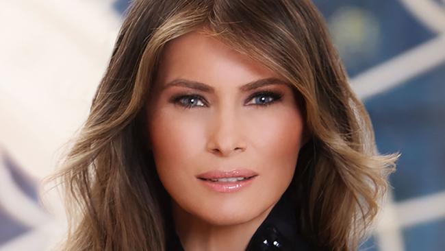 This photo released by the White House on April 3, 2017 shows the official portrait of First Lady Melania Trump in Washington,DC. / AFP PHOTO / The White House / Regine MAHAUX / RESTRICTED TO EDITORIAL USE - MANDATORY CREDIT AFP PHOTO /THE WHITE HOUSE/ REGINE MAHAUX  - NO MARKETING - NO ADVERTISING CAMPAIGNS - DISTRIBUTED AS A SERVICE TO CLIENTS