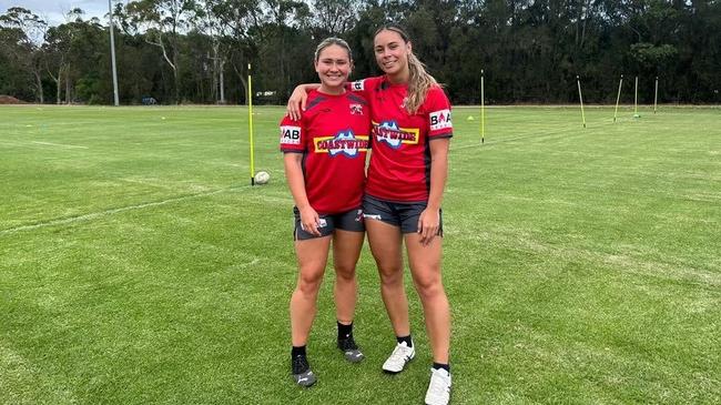 Club captain Keeley Davis (left) alongside new recruit Taliah Fuimaono (right). Photo: Contributed