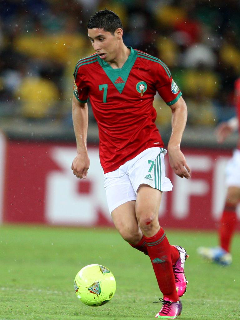 Abdelaziz Barrada for Morocco at the 2013 African Cup of Nations. Photo by Steve Haag/Getty Images