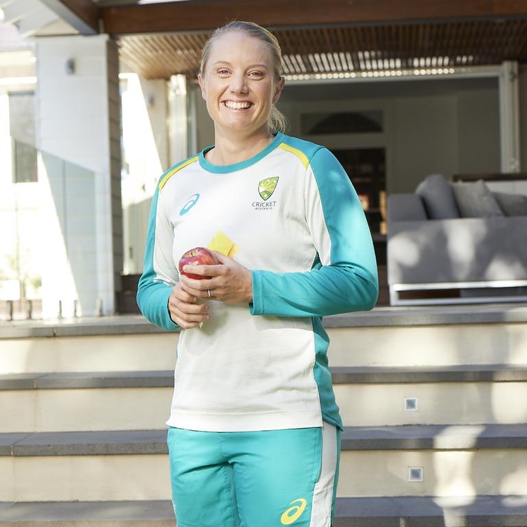 Cricket star Alyssa Healy has some great advice for packing a healthy lunch for Australia's Healthiest Lunch Box search. Picture: LifeEd