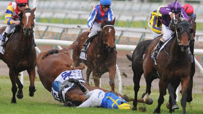 Mallyon’s horror fall on Deliver the Dream in 2012.