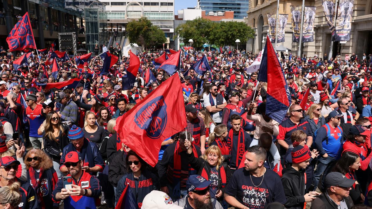 Melbourne fans were ecstatic. (Photo by Paul Kane/Getty Images).