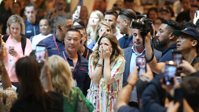 The actor was just as happy to see her fans as they were to see her. Picture: Richard Dobson