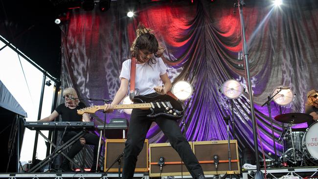 Courtney Barnett performing at Mona Foma in Launceston, January 2019.