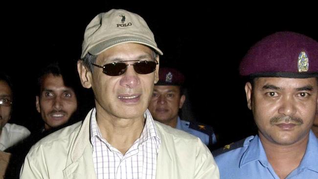 Sobhraj, pictured in Nepal in 2003, is serving a life sentence for one of his victim’s murders.