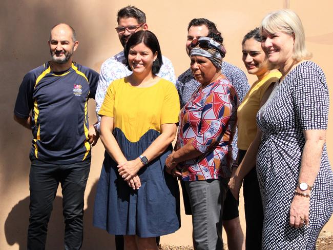 Chief Minister Natasha Fyles announces upgrades to the Alice Springs Hospital on Saturday.